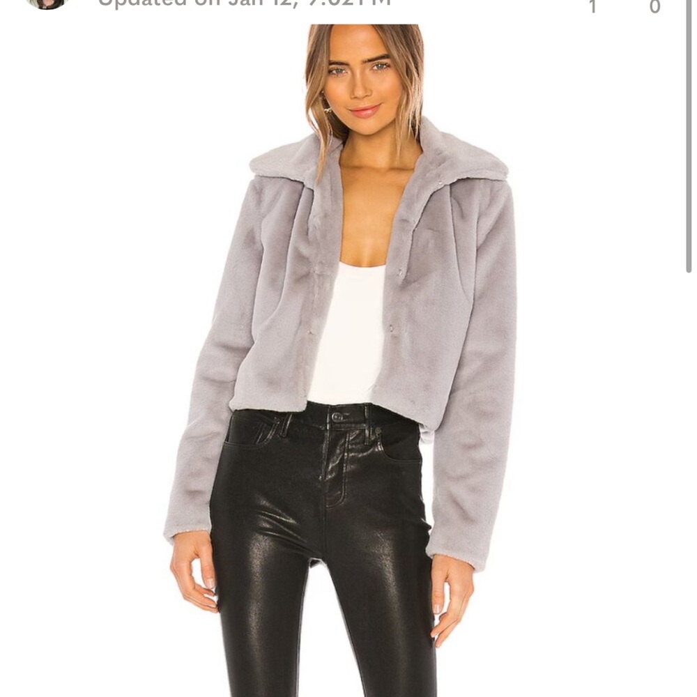 Superdown faux fur jacket